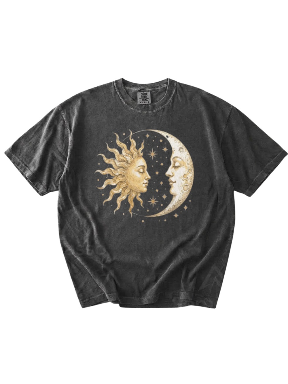 Comfort colors Sun & Moon Graphic Tee - Pepper color